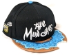 New Embroidered "The Munchies" Blue Bitten Donut Rim Baseball Cap | Adjustable One Size Fits Most