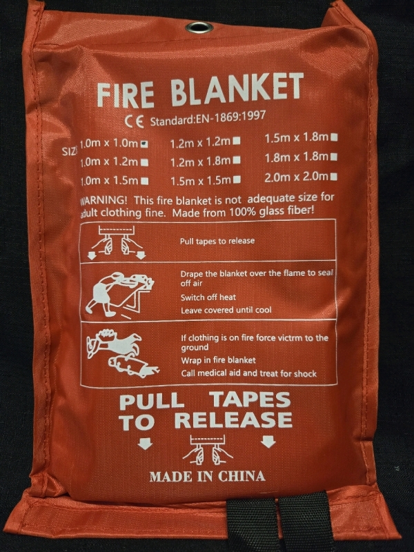 New | Standard Fire Blanket For Emergencies ( 1M x 1 M )