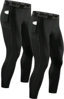 New Size Large | 2-Pack Runhit Compression Pants / Running / Thermal Pants for Men