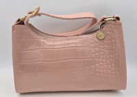 New | Pink Faux Alligator Skin Purse / Shoulder Bag ( 9" x 5" )