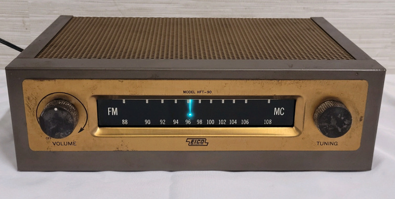 Vintage 1950s/60s Eico HFT-90 Tube FM Radio Tuner . Tested Powers Up , Not Tested Beyond Power Up .