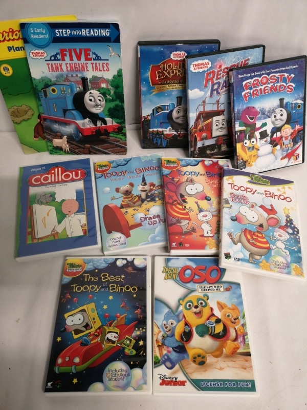 9 Kids DVD's Thomas & Friends + Toopy & Binoo