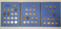 1922 - 1960 Canadian Nickel Collection in Blue Book . Missing 1925 , 1926 -near & far .