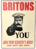 Retro War Poster Plak-It Wall Art | Britons "Wants YOU", Join Your Country's Army! God Save the King | 11.5" x 16.5"