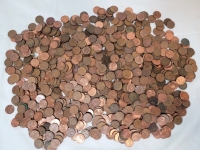 6+lbs Canadian Pennies . Various Dates & Condition