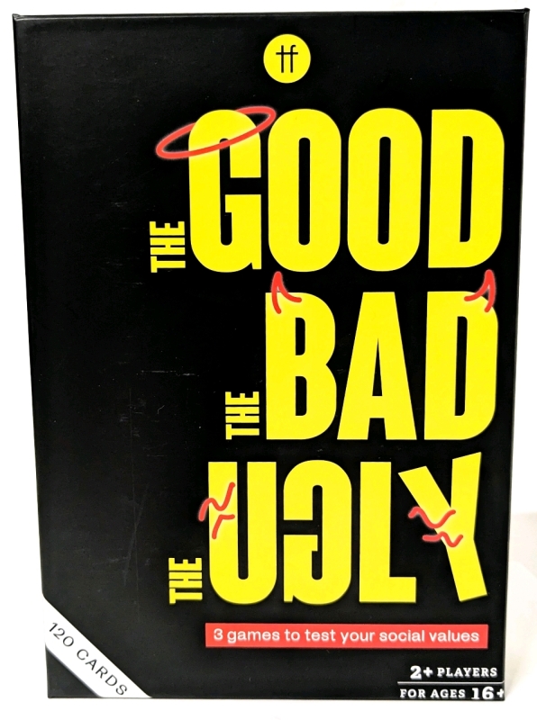 New sealed The Good, The Bad, The Ugly: 3 Games to Test Your Social Values 2+ Players