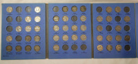 1938 - 1958 United States Jefferson Nickels in Blue Book , 43 Coins . Cannot Confirm if all slots have correct coin