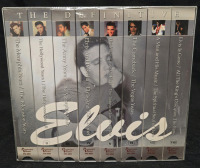 Set Of 8 New | 25Th Anniversary Elvis; The Definitive Collection VHS Tapes 1977-2002