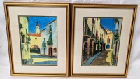 2 Gorgeous Framed & Matted Mediterranean Prints from The Paint Pot in Niagara Falls | 13" x 16"