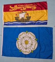 2 Outdoor Flags | New Brunswick 27" x 55" & Yorkshire 35" x 61"