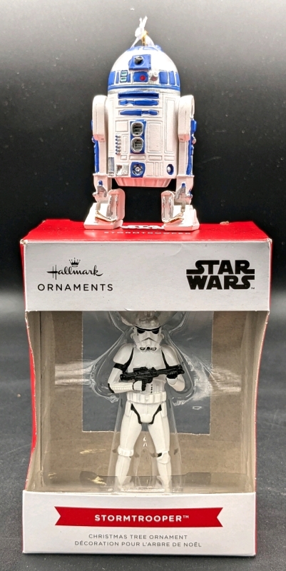 New & Not Hallmark Ornaments: Stormtrooper & R2D2 | 2.8" - 3.75"