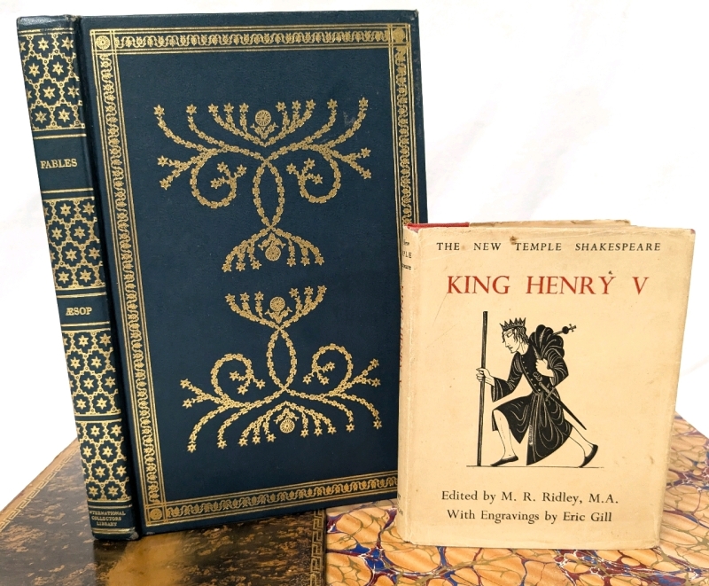 Vintage Hardcover Books | Aesop's Fables & Shakespeare's King Henry V