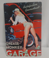 New Grease Monkey Garage Metal Sign 1ft X 8"