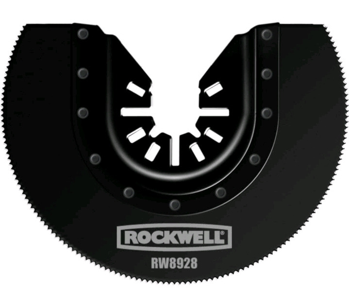 Rockwell Sonicrafter HSS Semicircle Saw Blade with Universal Fit System | 3-1/8-Inch | Model # RW8928<br/>