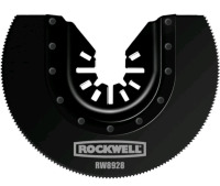 Rockwell Sonicrafter HSS Semicircle Saw Blade with Universal Fit System | 3-1/8-Inch | Model # RW8928<br/>