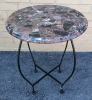 Small Stone Top Table - 22" Tall & 16" Diameter