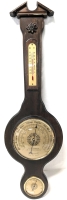 Vintage Baromaster Wooden Thermometer/ Barometer/ Weather Monitor | Made in France | 26.25" Long