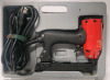 Professional Electric Staple Gun with Case . Staple Gauge Unknown , Example Staple in Case - 2