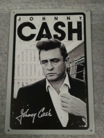 New "Johnny Cash" Metal Tin Sign 12x8"