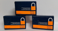 3 NEW Papaiz Solid Brass Padlock - 4.4cm Wide