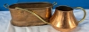 Brass Planter and Watering Can. Planter Measures 2.5" Tall. - 4