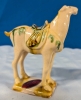 Ceramic Horse Figureine. 5.5" Tall, No Chips or Cracks, Crazing Present Throughout. - 3