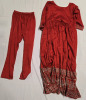 New | Womens Middle Eastern Style 3 Piece Dress | Includes Dress, Head Covering & Leggings - 2