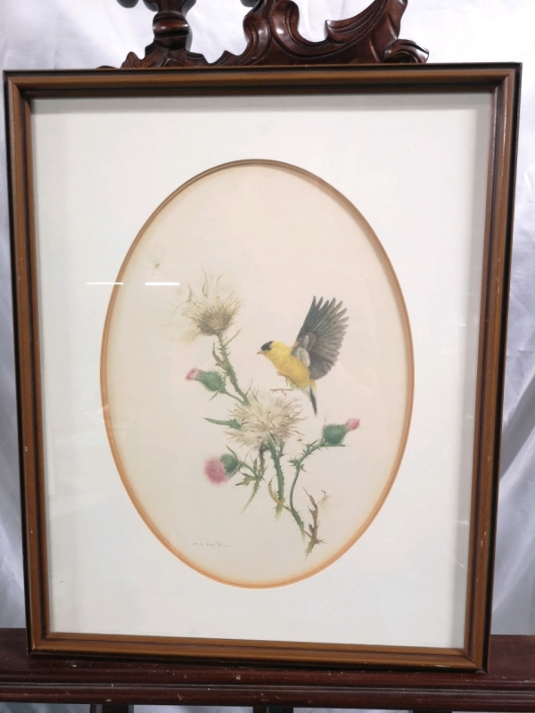 Vintage Framed Print - Signed Glen Loates - 21.5" by 17.5"