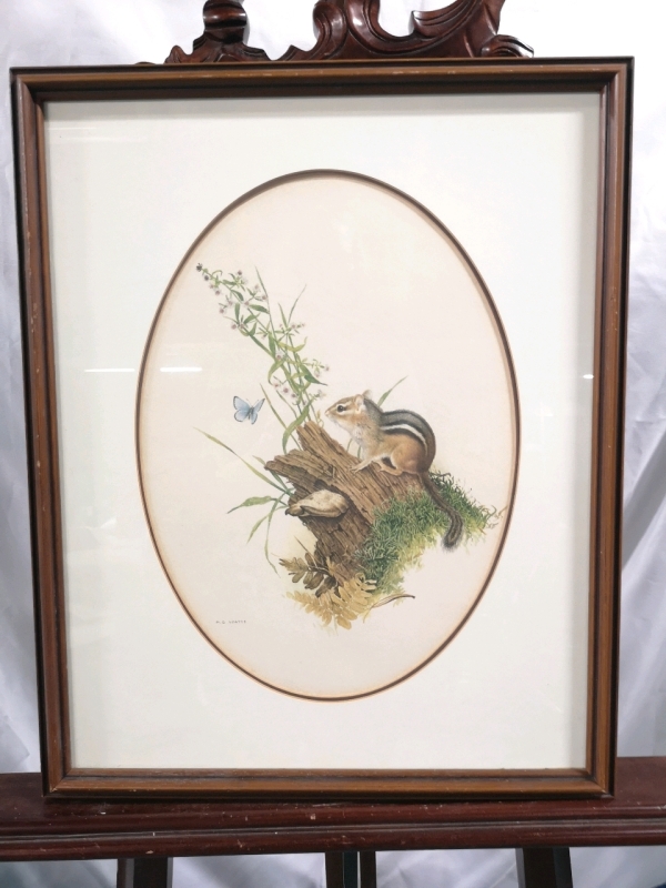 Vintage Framed Print - Signed Glen Loates - 21.5" by 17.5"