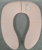 New Generic Reusable Folding Toilet Seat for Adult and Child Pink 11"