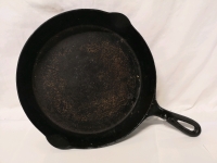 Vintage Favorite Piqua Ware Miami 10" Cast Iron Pan - 2" Deep