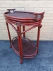 Rattan Table with Bottom Shelf - 32" L x 20" W x 33.5" H - 4