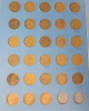 1909 - 1971 USA Lincoln Pennies & 1939 - 1978 Canadian Pennies . Not All Slot Checked for Correct Date - 6