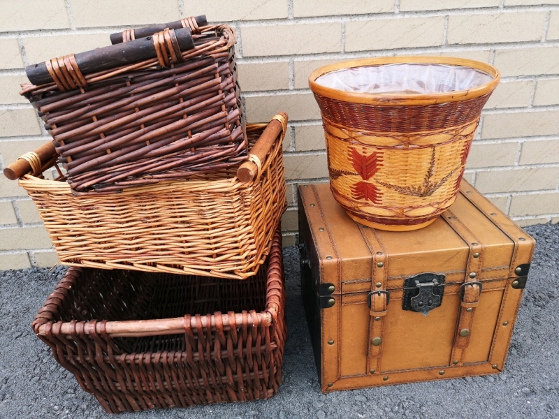 Wicker Baskets & Storage Box