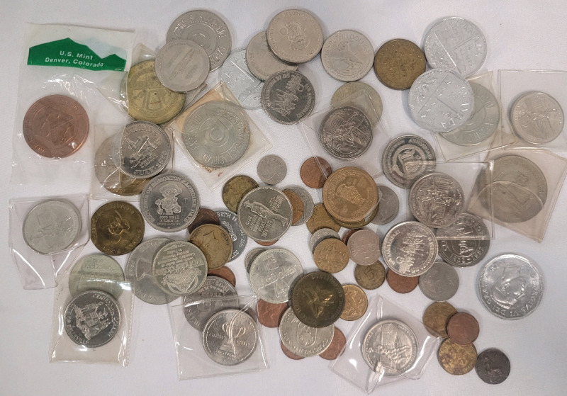 Canadian & World Token and Coin Lot .