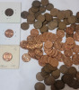 1928 - 1964 Canadian Penny Lot . Majority are 1940s - 1960s . 200+ pennies - 2