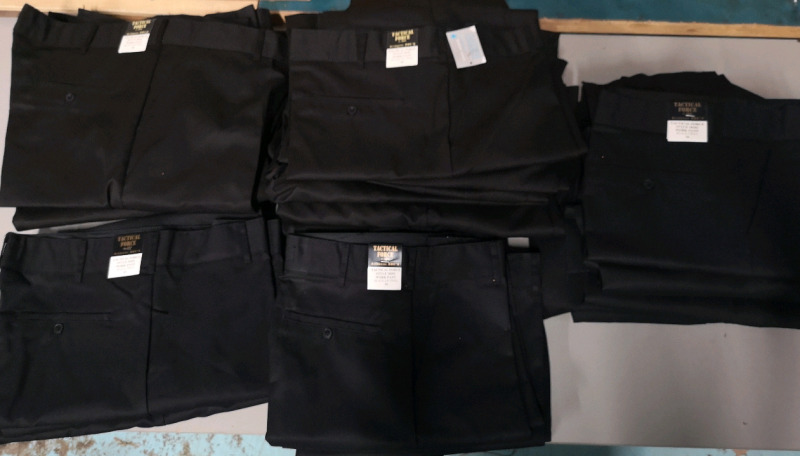 41 New Tactical Force Twill Work Pants Black * Pants fit Small*