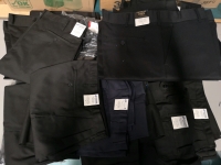 46 New Tactical Force & MD Chariton Twill Work Pants Black & Navy * Pants fit Small*