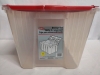 Storage Tote with Lid - 21" L x 15.5" W x 12.5" H - 3