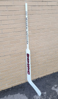 Sher-Wood Left Handed Goalie Stick , Signed by Rob Barnhardt Niagara Falls Canucks. Never Used , Cut or taped