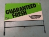 Vintage Metal Guaranteed Fresh Sign - 22.5" L x 19" W - 3