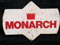 Vintage Metal Monarch Sign - 25.5" L x 17.5" W