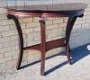 Bombay Company Hallway Table , Dark Brown . Measures 44" wide , 20" deep & 32" tall . Minor scuffs and scratches top and side - 2