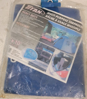 New - Titan 8ft×10ft Blue Multi Purpose Tarp