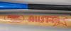 Cooper Wooden Softball Bat , 33 3/4" long & Made in USA Aluminum Bat , 33 1/4" long - 2