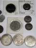 World Coin and Token Lot . Includes 1961 & 1962 USA Silver Dimes . Countries : Canada , US , Great Britain , Mexico - 5