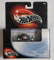 2000 Hot Wheels 100% '32 Ford Coupe Deuces Wild Black , 1:64 Scale . Sealed , N.R.F.B.