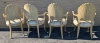 4 Ornate Shell-Backed Arm Chairs | 20" x 21" x 40" Tall - 3