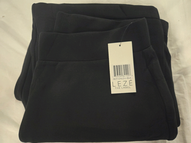 New | See Description For Size | Lezè The Label Full Black Flaire Pants