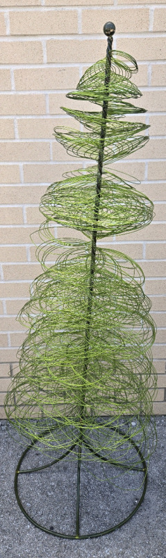 Crazy Metal 52" Tall Spiral Wire Tree For Home Decor